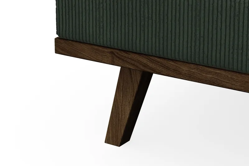 Copenhagen 5-istuttava Vasenkätinen U-muotoinen Sohva Divaanilla ja Divaanituolilla Manchester-kankaalla - Tummanvihreä - Huonekalut - Sohva - U-Sohva