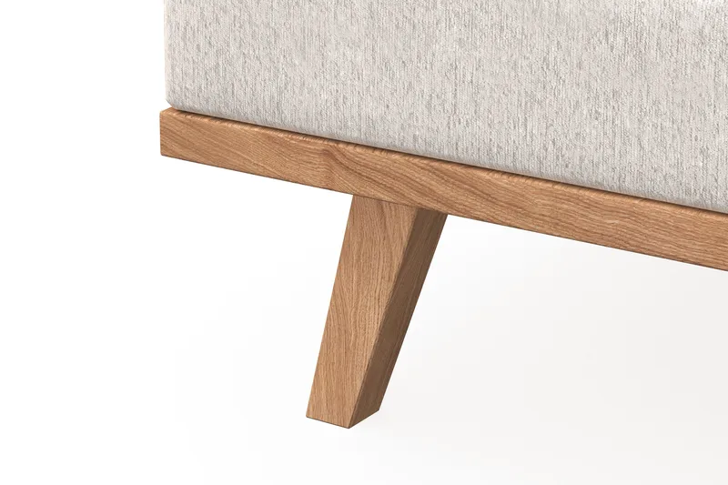 Copenhagen 5-istuttava Vasenkätinen U-muotoinen Sohva Divaanilla ja Divaanituolilla Sametilla - Kermanvalkoinen - Huonekalut - Sohva - U-Sohva