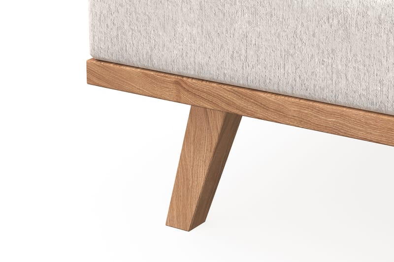 Copenhagen 5-istuttava Vasenkätinen U-muotoinen Sohva Divaanilla ja Divaanituolilla Sametilla - Kermanvalkoinen - Huonekalut - Sohva - U-Sohva