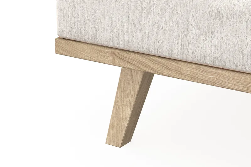 Copenhagen 5-istuttava Vasenkätinen U-muotoinen Sohva Divaanilla ja Divaanituolilla Sametilla - Kermanvalkoinen - Huonekalut - Sohva - U-Sohva