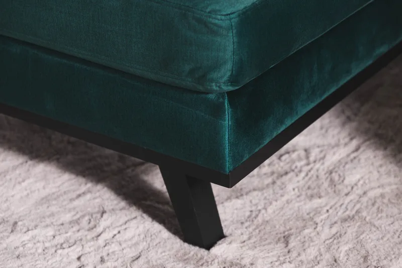 Copenhagen 5-istuttava Vasenkätinen U-muotoinen Sohva Divaanilla ja Divaanituolilla Sametilla - Vihreä - Huonekalut - Sohva - U-Sohva