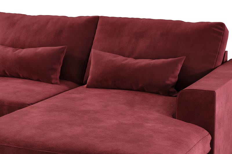 Copenhagen 5-istuttava Vasenkätinen U-muotoinen Sohva Divaanilla ja Divaanituolilla Sametilla - Violetti - Huonekalut - Sohva - U-Sohva