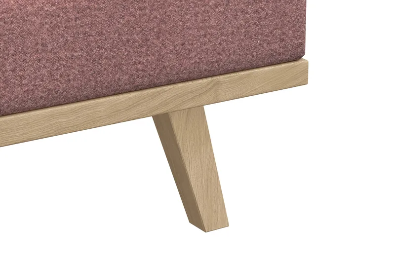 Copenhagen 5-istuttava Vasenkätinen U-muotoinen Sohva Divaanilla ja Schäslongilla Kankaalla - Vaaleanpunainen - Huonekalut - Sohva - U-Sohva