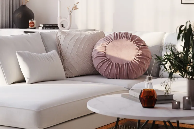 Copenhagen Compact 4-istuttava Oikeakätinen U-muotoinen Sohva Divaanilla ja Schäslongilla Kankaalla - Vaaleanharmaa - Huonekalut - Sohva - U-Sohva