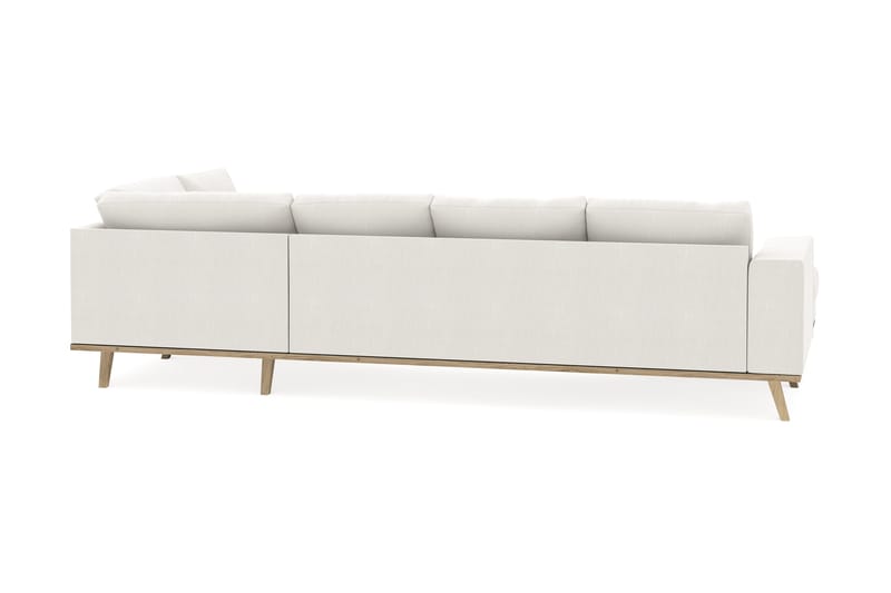 Copenhagen Compact 4-istuttava Oikeakätinen U-muotoinen Sohva Divaanilla ja Schäslongilla Kankaalla - Vaaleanharmaa - Huonekalut - Sohva - U-Sohva