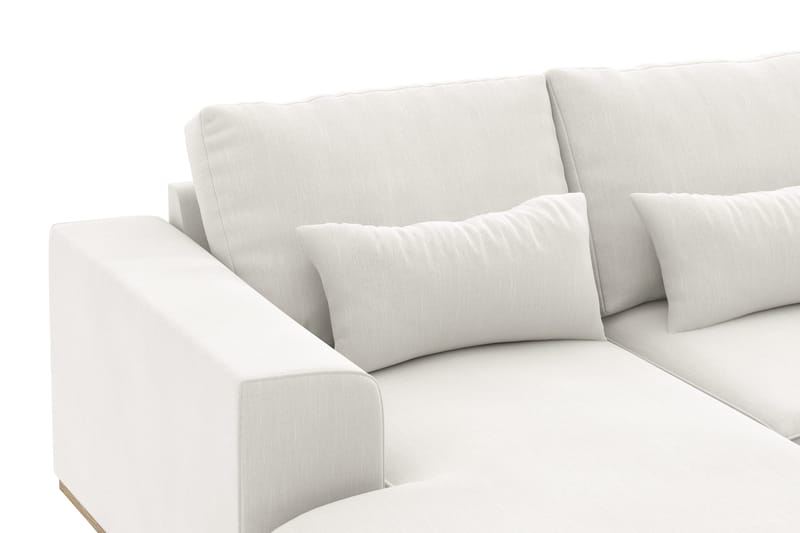 Copenhagen Compact 4-istuttava Oikeakätinen U-muotoinen Sohva Divaanilla ja Schäslongilla Kankaalla - Vaaleanharmaa - Huonekalut - Sohva - U-Sohva