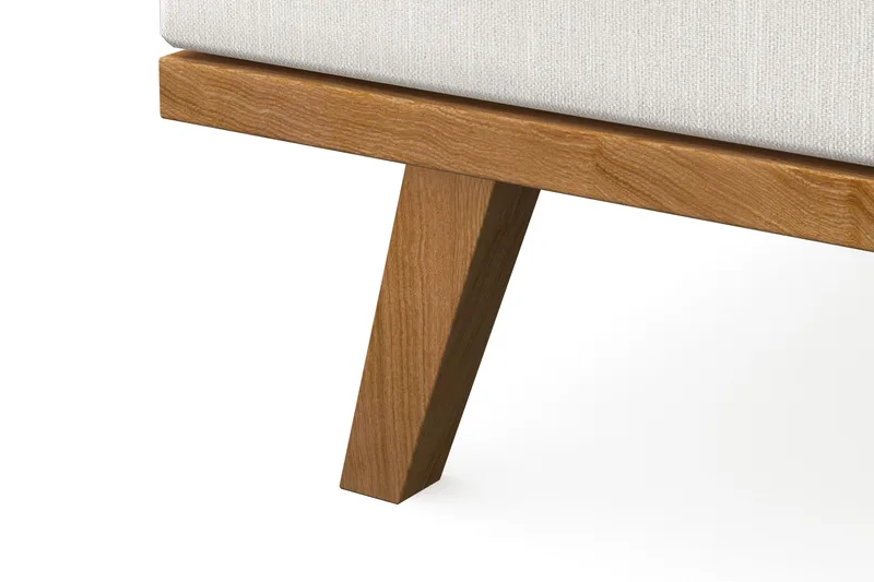 Copenhagen Compact 4-istuttava Vasenkätinen U-muotoinen Sohva Divaanilla ja Schäslongilla Kankaalla - Vaaleanharmaa - Huonekalut - Sohva - U-Sohva