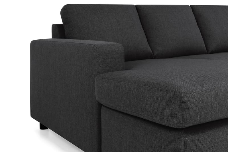 Crazy 4-istuttava Oikeakätinen U-muotoinen Large Sohva Divaanilla ja Divaanituolilla Kankaalla - Antrasiitti - Huonekalut - Sohva - Divaanisohva