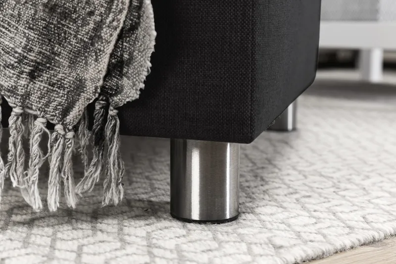 Crazy 4-istuttava Oikeakätinen U-muotoinen Large Sohva Divaanilla ja Divaanituolilla Kankaalla - Antrasiitti - Huonekalut - Sohva - U-Sohva