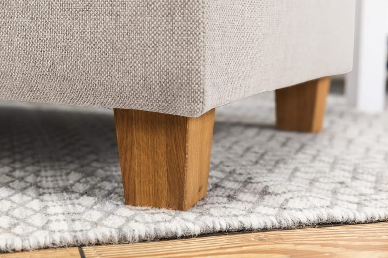 Crazy 4-istuttava Oikeakätinen U-muotoinen Large Sohva Divaanilla ja Divaanituolilla Kankaalla - Beige - Huonekalut - Sohva - U-Sohva