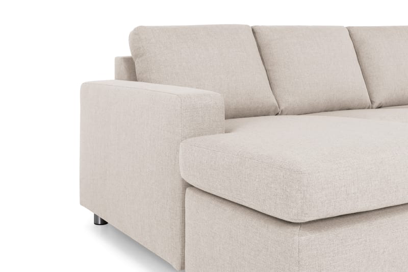 Crazy 4-istuttava Oikeakätinen U-muotoinen Large Sohva Divaanilla ja Divaanituolilla Kankaalla - Beige - Huonekalut - Sohva - Divaanisohva