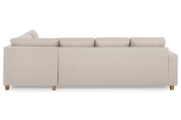 Crazy 4-istuttava Oikeakätinen U-muotoinen Large Sohva Divaanilla ja Divaanituolilla Kankaalla - Beige - Huonekalut - Sohva - Divaanisohva