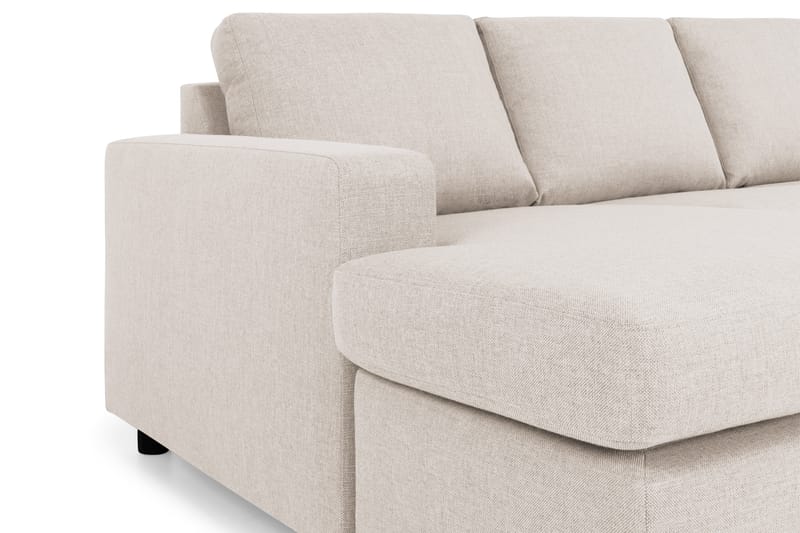 Crazy 4-istuttava Oikeakätinen U-muotoinen Large Sohva Divaanilla ja Divaanituolilla Kankaalla - Beige - Huonekalut - Sohva - Divaanisohva