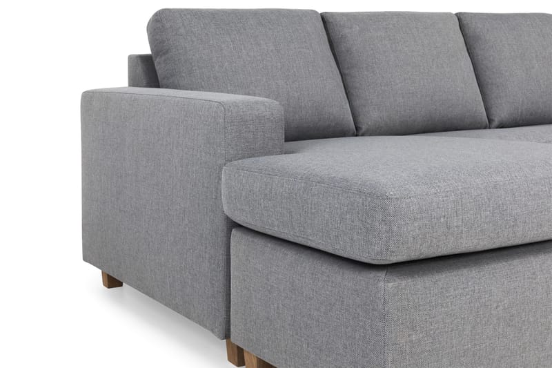 Crazy 4-istuttava Oikeakätinen U-muotoinen Large Sohva Divaanilla ja Divaanituolilla Kankaalla - Harmaa - Huonekalut - Sohva - U-Sohva