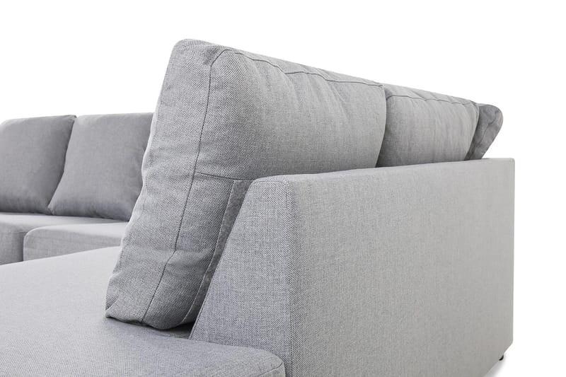 Crazy 4-istuttava Oikeakätinen U-muotoinen Large Sohva Divaanilla ja Divaanituolilla Kankaalla - Harmaa - Huonekalut - Sohva - U-Sohva