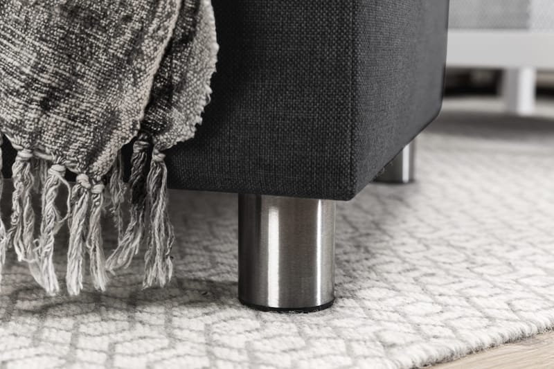 Crazy 4-istuttava Oikeakätinen U-muotoinen Large Sohva Divaanilla ja Divaanituolilla Kankaalla - Tummanharmaa - Huonekalut - Sohva - U-Sohva