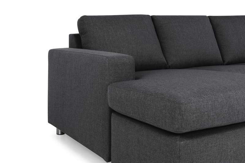 Crazy 4-istuttava Oikeakätinen U-muotoinen Large Sohva Divaanilla ja Divaanituolilla Kankaalla - Tummanharmaa - Huonekalut - Sohva - Divaanisohva
