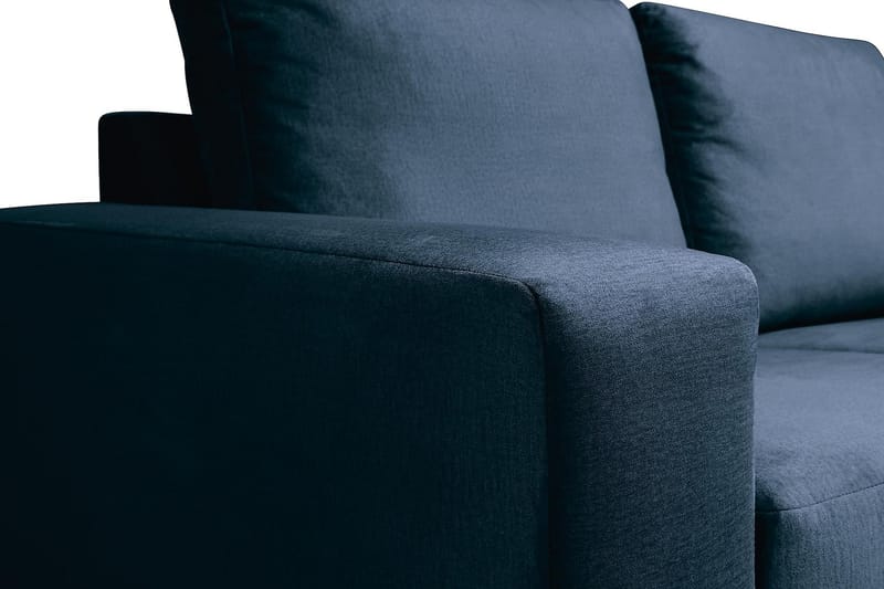 Crazy 4-istuttava Oikeakätinen U-muotoinen Large Sohva Divaanilla ja Divaanituolilla Sametilla - Sininen - Huonekalut - Sohva - Divaanisohva