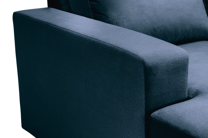 Crazy 4-istuttava Oikeakätinen U-muotoinen Large Sohva Divaanilla ja Divaanituolilla Sametilla - Sininen - Huonekalut - Sohva - U-Sohva