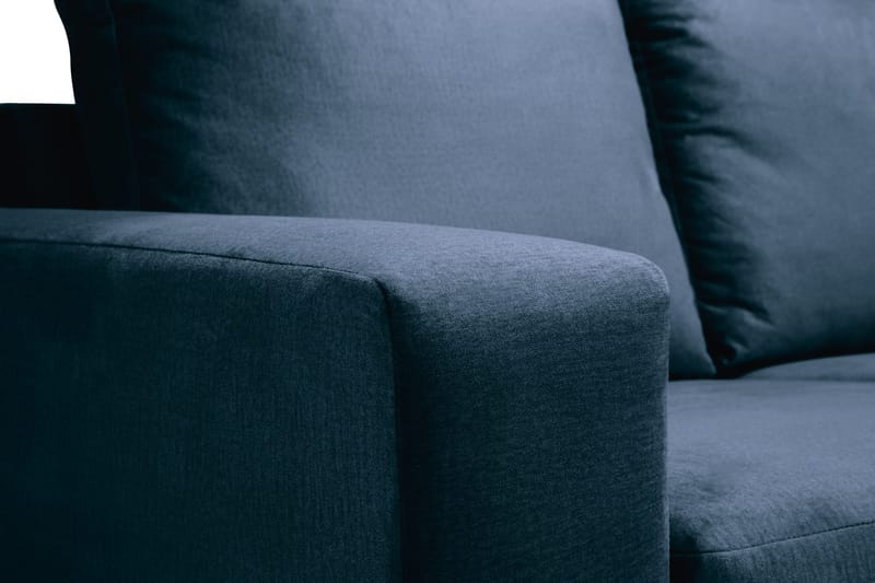 Crazy 4-istuttava Oikeakätinen U-muotoinen Large Sohva Divaanilla ja Divaanituolilla Sametilla - Sininen - Huonekalut - Sohva - U-Sohva