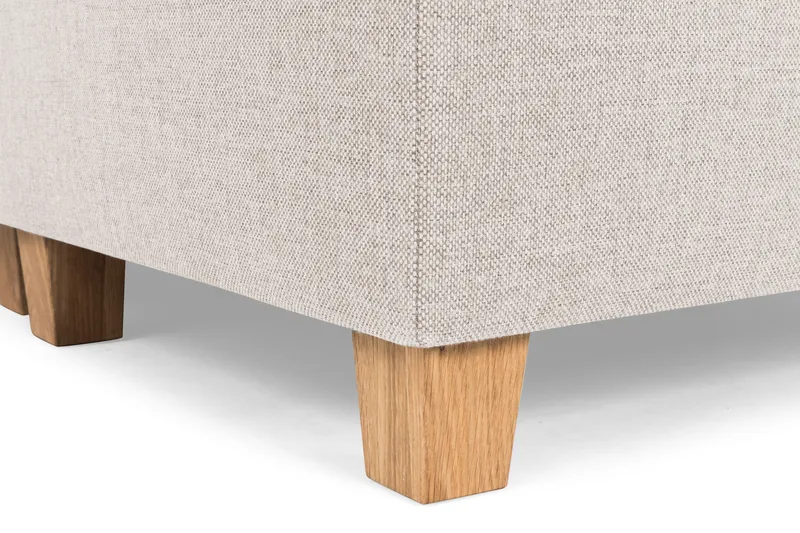 Crazy 4-istuttava Oikeakätinen U-muotoinen Small Sohva Divaanilla ja Divaanituolilla Kankaalla - Beige - Huonekalut - Sohva - U-Sohva