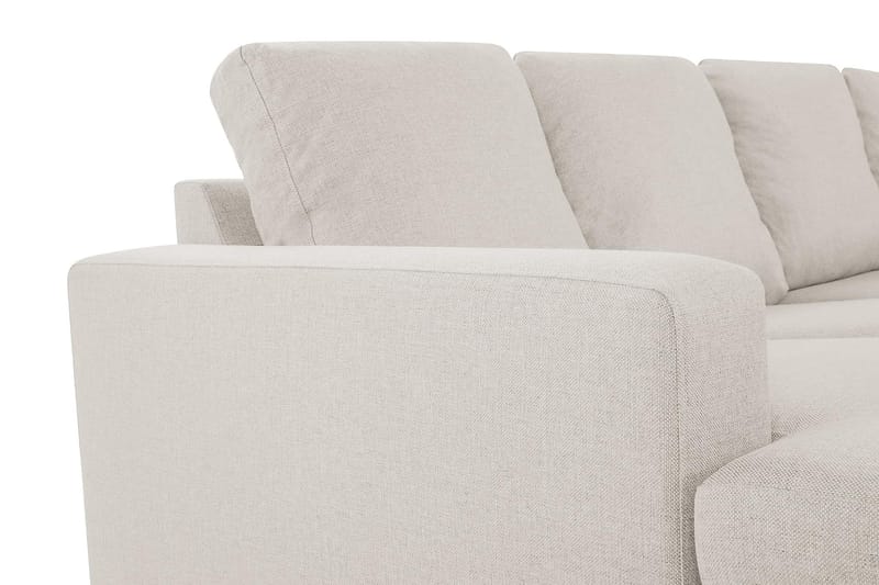 Crazy 4-istuttava Oikeakätinen U-muotoinen Small Sohva Divaanilla ja Divaanituolilla Kankaalla - Beige - Huonekalut - Sohva - Divaanisohva