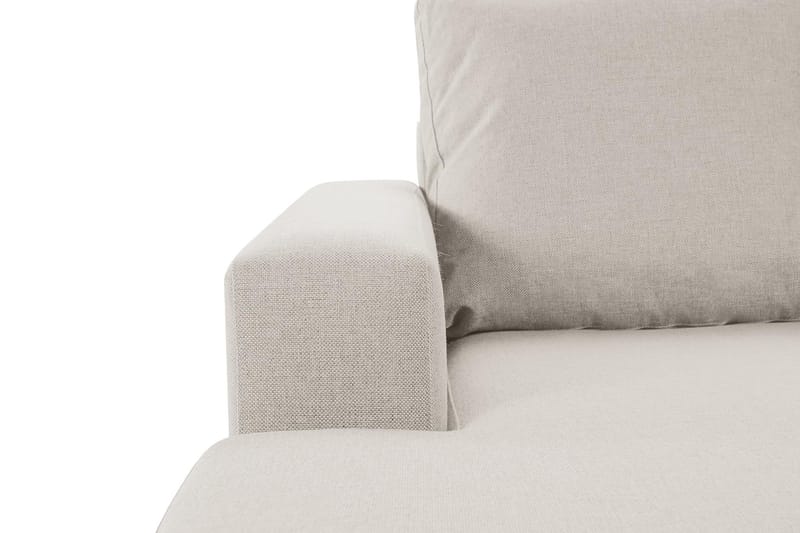 Crazy 4-istuttava Oikeakätinen U-muotoinen Small Sohva Divaanilla ja Divaanituolilla Kankaalla - Beige - Huonekalut - Sohva - U-Sohva