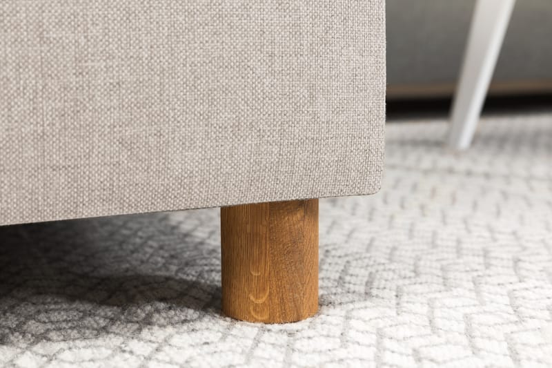 Crazy 4-istuttava Oikeakätinen U-muotoinen Small Sohva Divaanilla ja Divaanituolilla Kankaalla - Beige - Huonekalut - Sohva - Divaanisohva