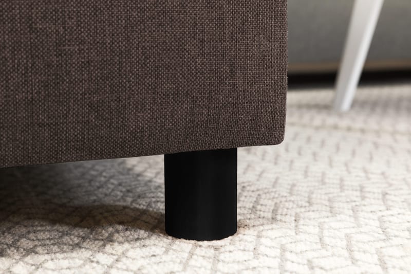 Crazy 4-istuttava Oikeakätinen U-muotoinen Small Sohva Divaanilla ja Divaanituolilla Kankaalla - Ruskea - Huonekalut - Sohva - U-Sohva