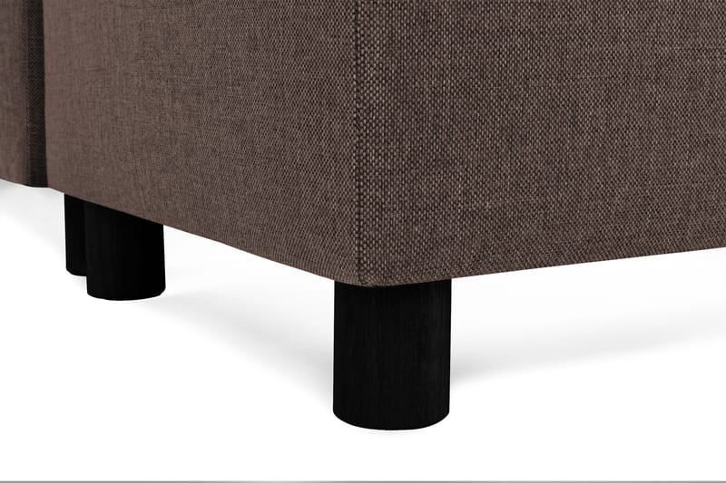 Crazy 4-istuttava Oikeakätinen U-muotoinen Small Sohva Divaanilla ja Divaanituolilla Kankaalla - Ruskea - Huonekalut - Sohva - U-Sohva