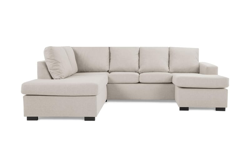 Crazy 4-istuttava Vasenkätinen U-muotoinen Large Sohva Divaanilla ja Divaanituolilla Kankaalla - Beige - Huonekalut - Sohva - Divaanisohva