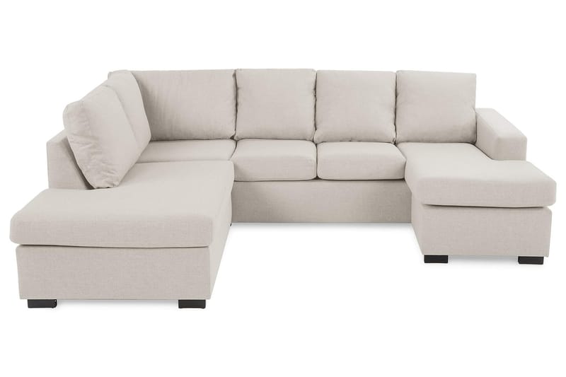 Crazy 4-istuttava Vasenkätinen U-muotoinen Large Sohva Divaanilla ja Divaanituolilla Kankaalla - Beige - Huonekalut - Sohva - Divaanisohva