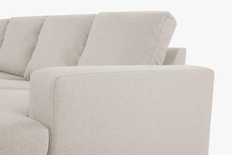 Crazy 4-istuttava Vasenkätinen U-muotoinen Large Sohva Divaanilla ja Divaanituolilla Kankaalla - Beige - Huonekalut - Sohva - Divaanisohva