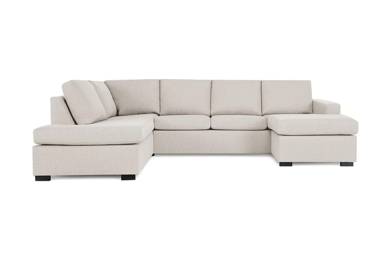 Crazy 4-istuttava Vasenkätinen U-muotoinen Large Sohva Divaanilla ja Divaanituolilla Kankaalla - Beige - Huonekalut - Sohva - Divaanisohva