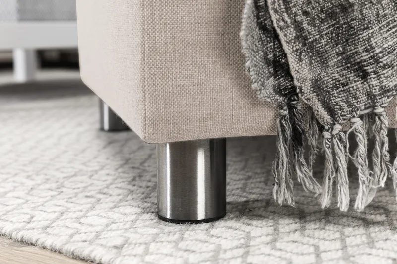 Crazy 4-istuttava Vasenkätinen U-muotoinen Large Sohva Divaanilla ja Divaanituolilla Kankaalla - Beige - Huonekalut - Sohva - U-Sohva