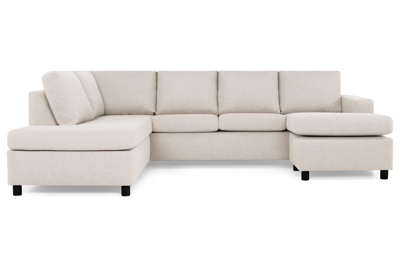 Crazy 4-istuttava Vasenkätinen U-muotoinen Large Sohva Divaanilla ja Divaanituolilla Kankaalla - Beige - Huonekalut - Sohva - Divaanisohva