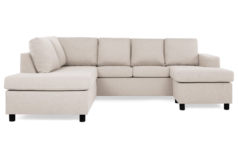 Crazy 4-istuttava Vasenkätinen U-muotoinen Large Sohva Divaanilla ja Divaanituolilla Kankaalla - Beige - Huonekalut - Sohva - Divaanisohva