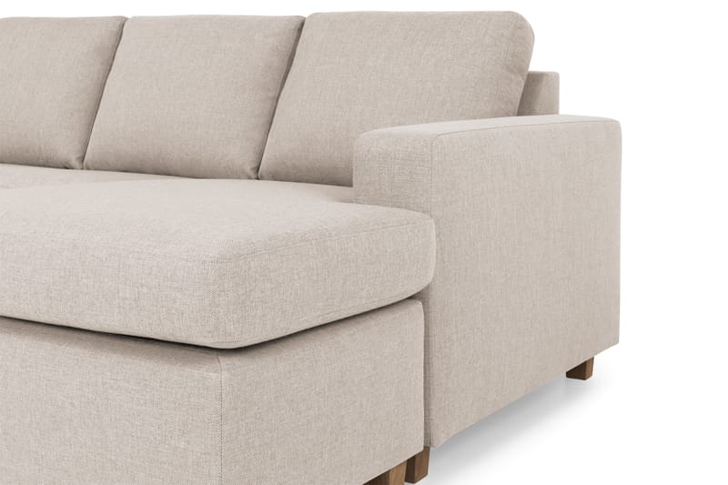 Crazy 4-istuttava Vasenkätinen U-muotoinen Large Sohva Divaanilla ja Divaanituolilla Kankaalla - Beige - Huonekalut - Sohva - Divaanisohva
