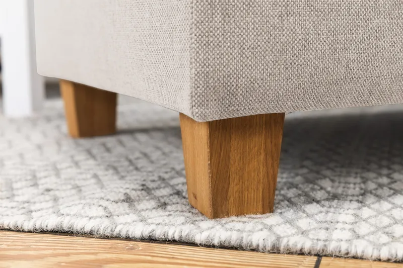 Crazy 4-istuttava Vasenkätinen U-muotoinen Large Sohva Divaanilla ja Divaanituolilla Kankaalla - Beige - Huonekalut - Sohva - U-Sohva