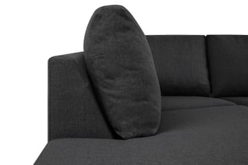Crazy 4-istuttava Vasenkätinen U-muotoinen Large Sohva Divaanilla ja Divaanituolilla Kankaalla - Tummanharmaa - Huonekalut - Sohva - Divaanisohva