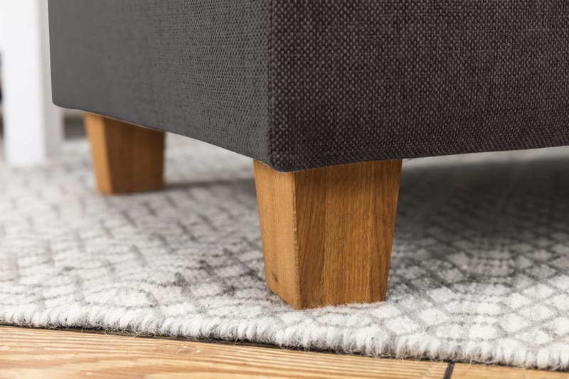 Crazy 4-istuttava Vasenkätinen U-muotoinen Large Sohva Divaanilla ja Divaanituolilla Kankaalla - Tummanharmaa - Huonekalut - Sohva - U-Sohva