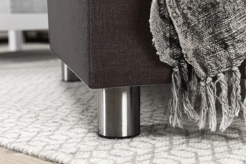 Crazy 4-istuttava Vasenkätinen U-muotoinen Small Sohva Divaanilla ja Divaanituolilla Kankaalla - Tummanharmaa - Huonekalut - Sohva - U-Sohva