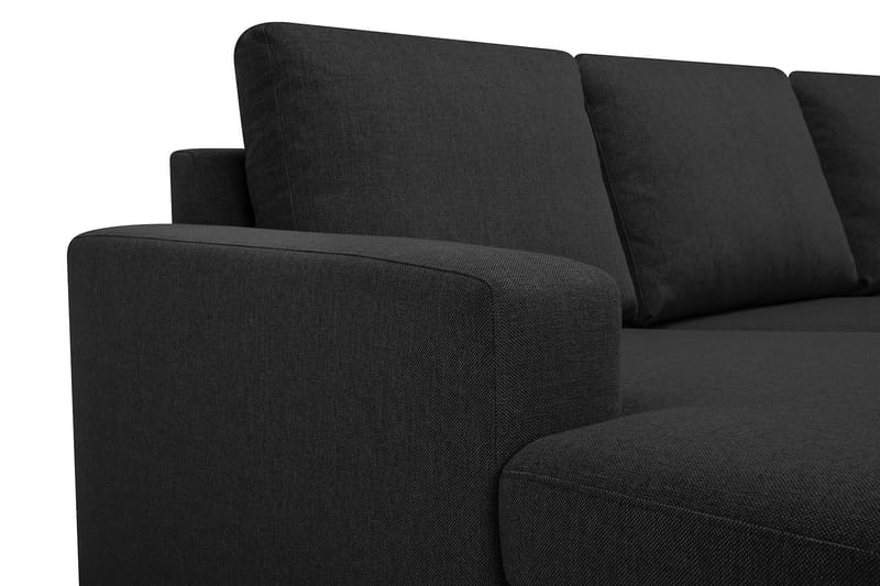 Crazy 5-istuttava Oikeakätinen U-muotoinen X-Large Sohva Divaanilla ja Divaanituolilla Kankaalla - Antrasiitti - Huonekalut - Sohva - Divaanisohva
