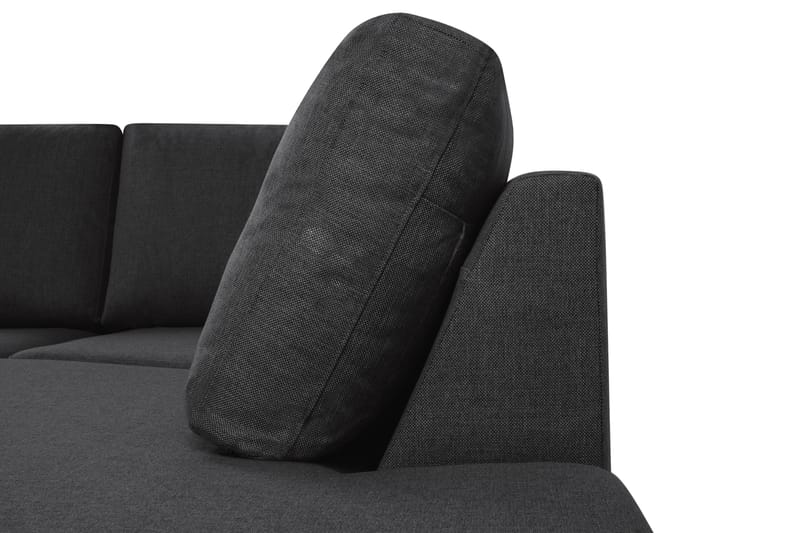 Crazy 5-istuttava Oikeakätinen U-muotoinen X-Large Sohva Divaanilla ja Divaanituolilla Kankaalla - Antrasiitti - Huonekalut - Sohva - Divaanisohva