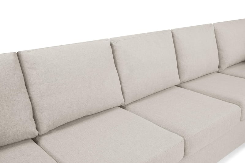 Crazy 5-istuttava Oikeakätinen U-muotoinen X-Large Sohva Divaanilla ja Divaanituolilla Kankaalla - Beige - Huonekalut - Sohva - Divaanisohva