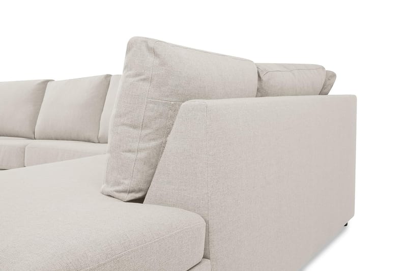 Crazy 5-istuttava Oikeakätinen U-muotoinen X-Large Sohva Divaanilla ja Divaanituolilla Kankaalla - Beige - Huonekalut - Sohva - Divaanisohva