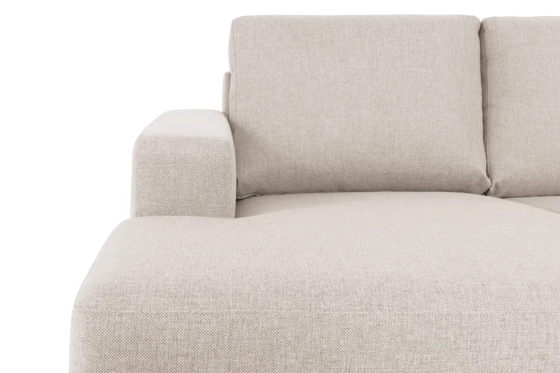 Crazy 5-istuttava Oikeakätinen U-muotoinen X-Large Sohva Divaanilla ja Divaanituolilla Kankaalla - Beige - Huonekalut - Sohva - U-Sohva