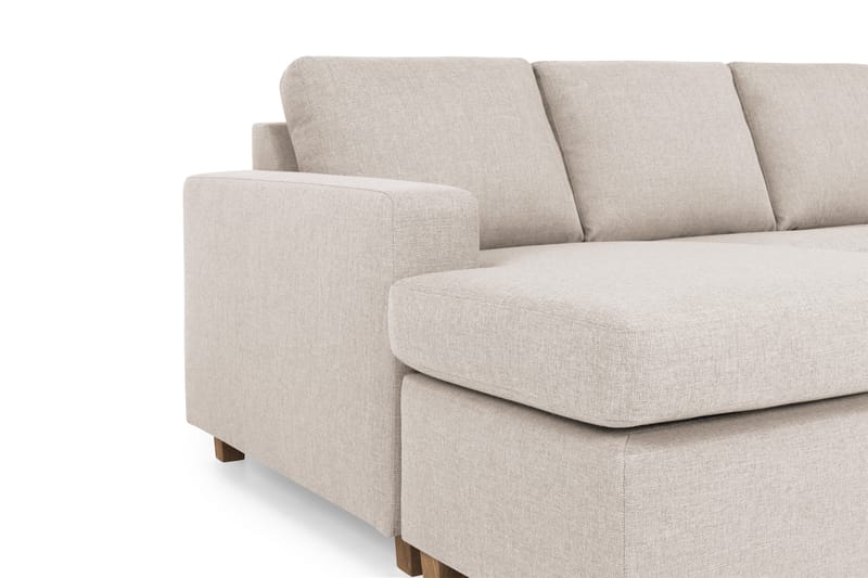 Crazy 5-istuttava Oikeakätinen U-muotoinen X-Large Sohva Divaanilla ja Divaanituolilla Kankaalla - Beige - Huonekalut - Sohva - Divaanisohva