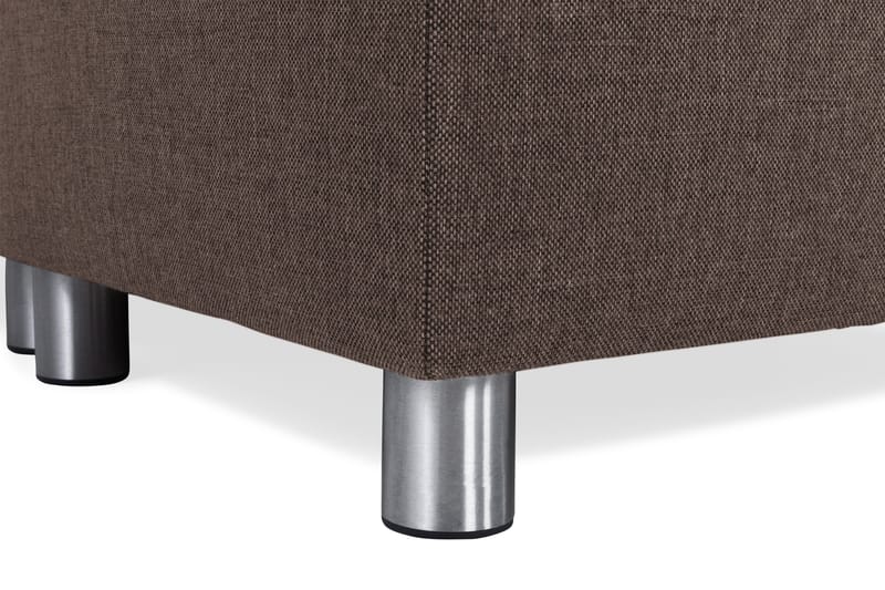 Crazy 5-istuttava Oikeakätinen U-muotoinen X-Large Sohva Divaanilla ja Divaanituolilla Kankaalla - Ruskea - Huonekalut - Sohva - U-Sohva