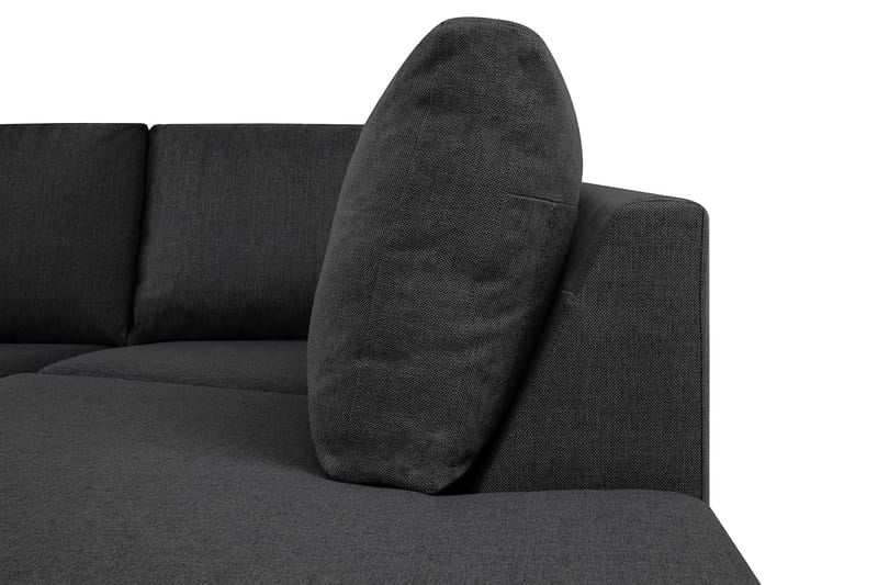 Crazy 5-istuttava Oikeakätinen U-muotoinen X-Large Sohva Divaanilla ja Divaanituolilla Kankaalla - Tummanharmaa - Huonekalut - Sohva - Divaanisohva